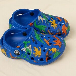 CROCS Kids Blue Dinosaur Sandals